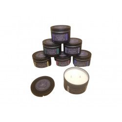 Fresh Linen (Odor Eliminator) - Black Tin - 6.5 oz. - double cotton wick