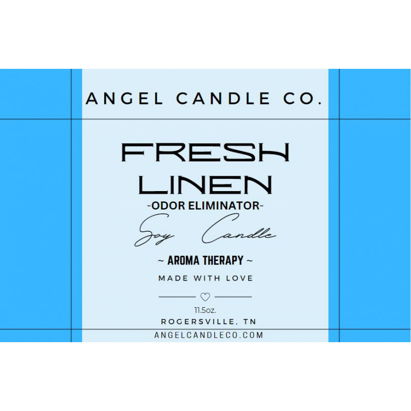 Candle In A Can - Fresh Linen (Odor Eliminator)