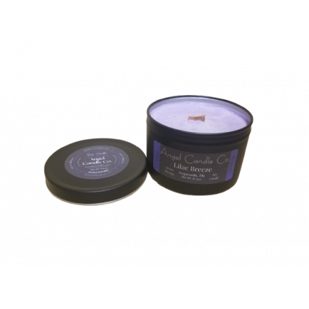 Lilac Breeze - Black Tin - 6.5 oz. - Crackling Wood Wick