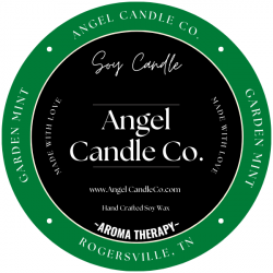 Garden Mint - Black Tin - 6.5 oz. - double cotton wick